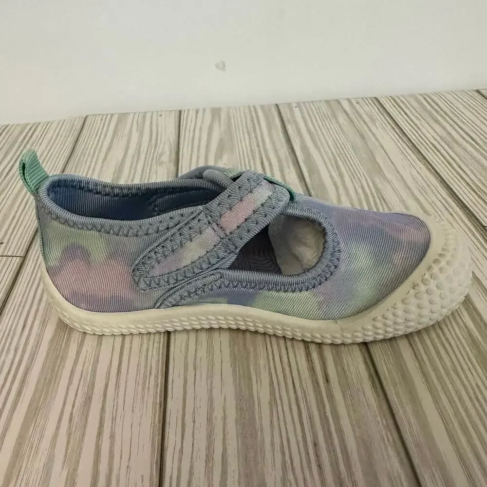 Cat and Jack‎ Toddler Size 6 blue white hook and loop closure sneakers shoes
